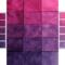 Hand dyed gradient bundle of quilting cotton in shades of purple